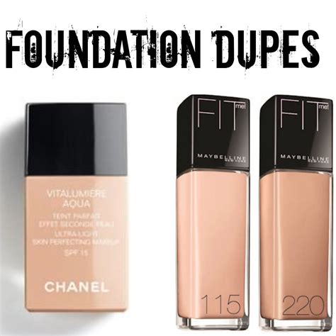 chanel lumiere foundation dupe|dupe for chanel vitalumiere foundation.